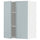 METOD wall cabinet with shelves/2 doors, white/Kallarp light grey-blue, 60.0x80.0x38.6 cm