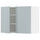 METOD wall cabinet with shelves/2 doors, white/Kallarp light grey-blue, 80.0x60.0x38.6 cm