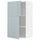 METOD wall cabinet with shelves/2 doors, white/Kallarp light grey-blue, 60.0x100.0x38.6 cm