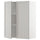 METOD wall cabinet with shelves/2 doors, white/Lerhyttan light grey, 80x100 cm