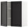 METOD - METOD Wall cabinet with shelves/2 doors, white/Lerhyttan black stained, 80x80 cm