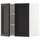 METOD - METOD Wall cabinet with shelves/2 doors, white/Lerhyttan black stained, 60x60 cm