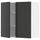 METOD - METOD Wall cabinet with shelves/2 doors, white/Nickebo matt anthracite, 80x80 cm