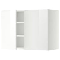 METOD - Wall cabinet with shelves/2 doors, white/Ringhult white, 80x60 cm - best price from Maltashopper.com 39467035