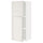 METOD wall cabinet with shelves/2 doors, white/Ringhult light grey, 40x100 cm