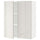 METOD wall cabinet with shelves/2 doors, white/Ringhult light grey, 80x100 cm