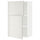METOD wall cabinet with shelves/2 doors, white/Ringhult light grey, 60x100 cm