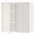 METOD wall cabinet with shelves/2 doors, white/Ringhult light grey, 80x80 cm