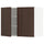 METOD - METOD Wall cabinet with shelves/2 doors, white/Sinarp brown, 80x60 cm
