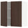 METOD - Wall cabinet with shelves/2 doors, white/Sinarp brown , 80x80 cm