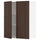 METOD - METOD Wall cabinet with shelves/2 doors, white/Sinarp brown, 80x100 cm