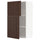 METOD - Wall cabinet with shelves/2 doors, white/Sinarp brown , 60x100 cm