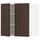 METOD - Wall cabinet with shelves/2 doors, white/Sinarp brown , 60x60 cm