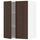 METOD - Wall cabinet with shelves/2 doors, white/Sinarp brown , 60x80 cm