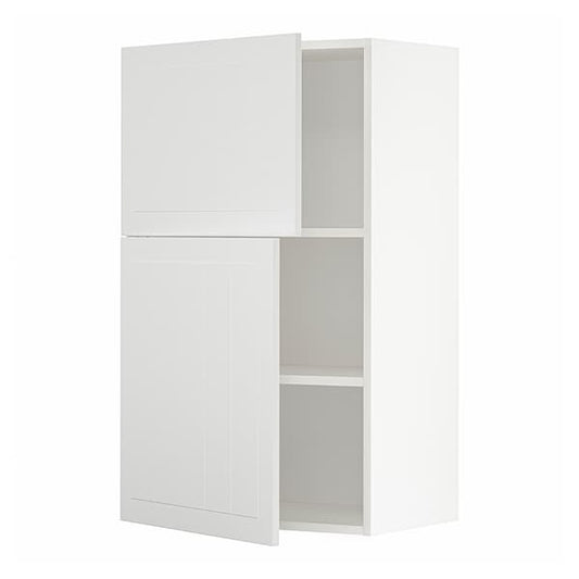 Ikea METOD - Wall cabinet with shelves/2 doors, white/Stensund white, 60x100 cm