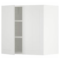 METOD wall cabinet with shelves/2 doors, white/Stensund white, 60x60 cm