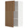 METOD - METOD Wall cabinet with shelves/2 doors, white/Tistorp brown walnut effect, 60x100 cm