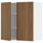 METOD - METOD Wall cabinet with shelves/2 doors, white/Tistorp brown walnut effect, 80x80 cm