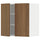 METOD - METOD Wall cabinet with shelves/2 doors, white/Tistorp brown walnut effect, 60x60 cm
