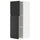 METOD - Wall cabinet with shelves/2 doors, white/Upplöv matt anthracite , 40x100 cm