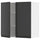 METOD - METOD Wall cabinet with shelves/2 doors, white/Upplöv matt anthracite, 80x80 cm