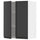 METOD - METOD Wall cabinet with shelves/2 doors, white/Upplöv matt anthracite, 60x80 cm