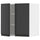 METOD - METOD Wall cabinet with shelves/2 doors, white/Upplöv matt anthracite, 60x60 cm