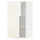 METOD - METOD Wall cabinet with shelves/2 doors, white/Vallstena white, 60x100 cm