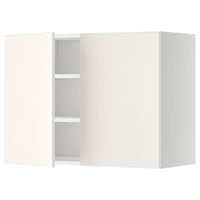 METOD - Wall cabinet with shelves/2 doors, white/Veddinge white, 80x60 cm - best price from Maltashopper.com 39454542