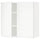METOD wall cabinet with shelves/2 doors, white/Voxtorp matt white, 80x80 cm