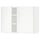 METOD wall cabinet with shelves/2 doors, white/Voxtorp matt white, 80x60 cm
