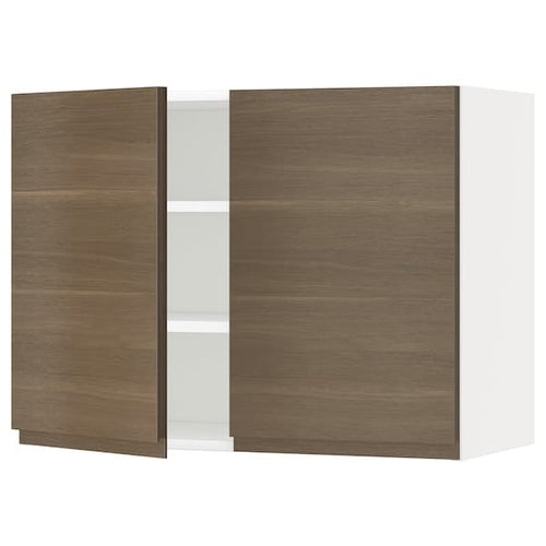 METOD - Wall unit with shelves/2 doors , 80x60 cm
