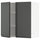 METOD wall cabinet with shelves/2 doors, white/Voxtorp dark grey, 80x80 cm