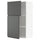 METOD - METOD Wall cabinet with shelves/2 doors, white/Voxtorp dark grey, 60x100 cm
