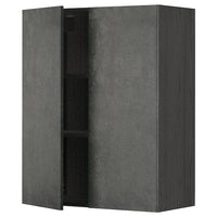 METOD - Wall unit with shelves/2 doors , 80x100 cm - best price from Maltashopper.com 59462193