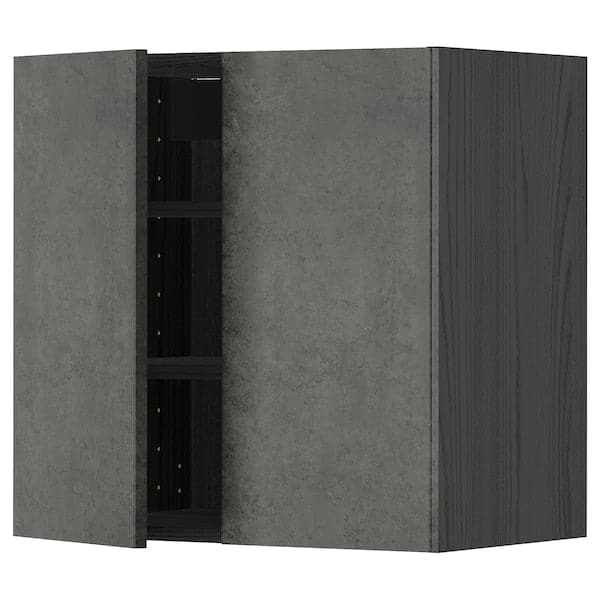 METOD - Wall unit with shelves/2 doors , 60x60 cm - best price from Maltashopper.com 99465043