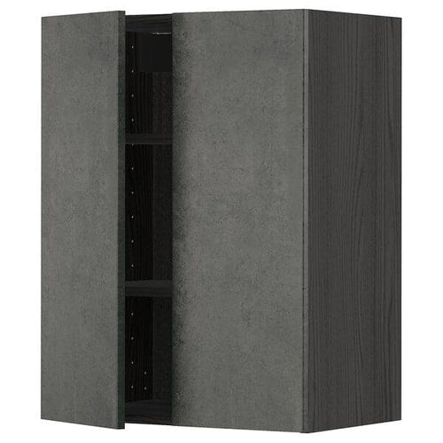 METOD - Wall unit with shelves/2 doors , 60x80 cm