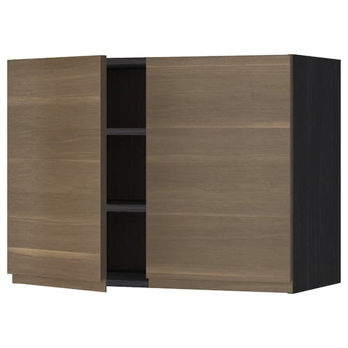 METOD - Wall unit with shelves/2 doors , 80x60 cm