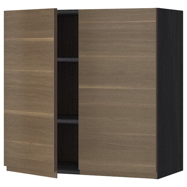 METOD - Wall unit with shelves/2 doors , 80x80 cm - best price from Maltashopper.com 39460977
