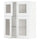 METOD wall cabinet w shelves/4 glass drs, white/Axstad matt white, 80x100 cm