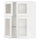 METOD - METOD Wall cabinet w shelves/4 glass drs, white Enköping/white wood effect, 80x100 cm
