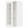 METOD - METOD Wall cabinet w shelves/glass door, white Enköping/white wood effect, 40x80 cm