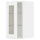 METOD - METOD Wall cabinet w shelves/glass door, white Enköping/white wood effect, 30x60 cm