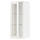 METOD - METOD Wall cabinet w shelves/glass door, white Enköping/white wood effect, 40x100 cm
