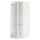 METOD - METOD Wall cabinet w shelves/glass door, white/Hejsta white clear glass, 40x100 cm