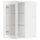 METOD wall cabinet w shelves/glass door, white/Hejsta white clear glass, 40x60 cm