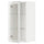 METOD wall cabinet w shelves/glass door, white/Hejsta white clear glass, 40x80 cm