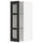 METOD wall cabinet w shelves/glass door