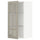 METOD - METOD Wall cabinet w shelves/glass door, white/Stensund beige, 40x80 cm