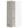 METOD - METOD Wall cabinet w shelves/glass door, white/Stensund beige, 30x80 cm
